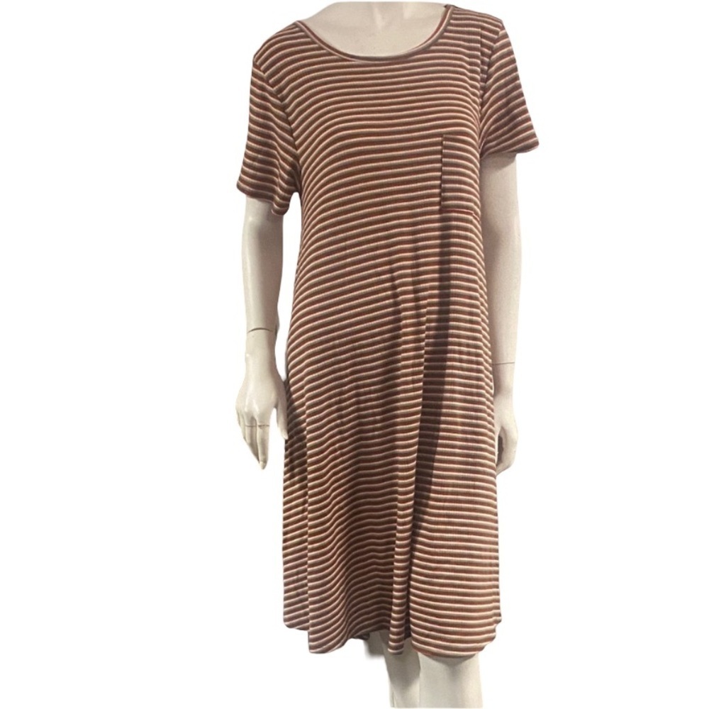 Lularoe striped dress size medium